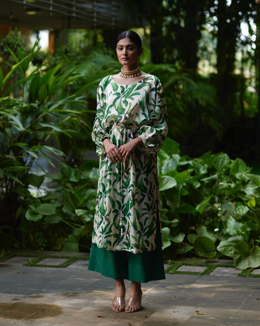 Kurta Set - Ivory/Green - Mayura Kumar
