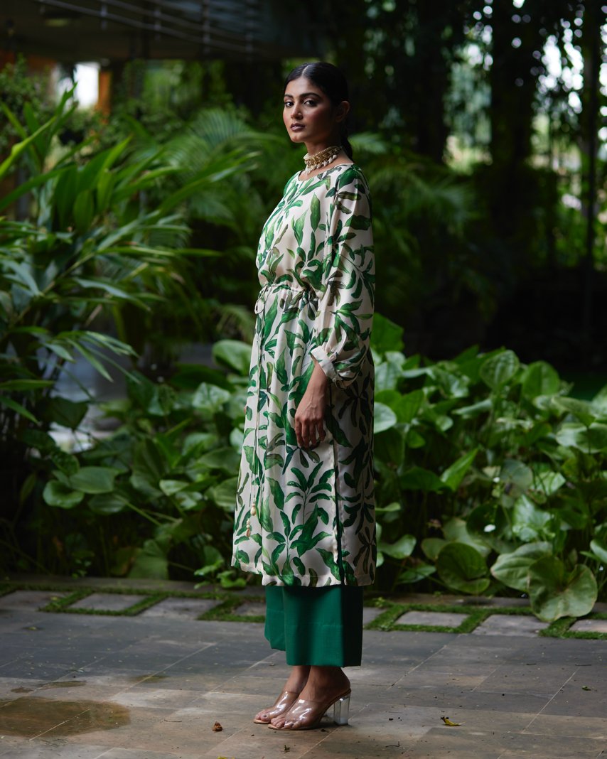 Kurta Set - Ivory/Green - Mayura Kumar