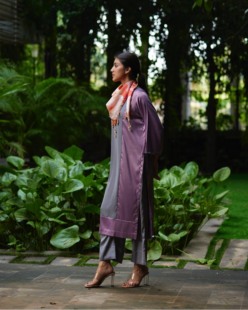 Kurta Set - Lilac/Grey - Mayura Kumar