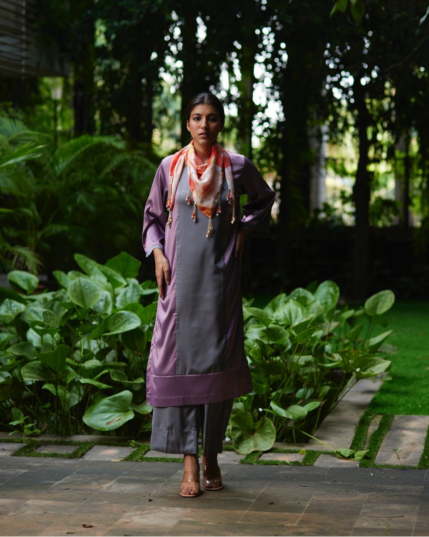 Kurta Set - Lilac/Grey - Mayura Kumar