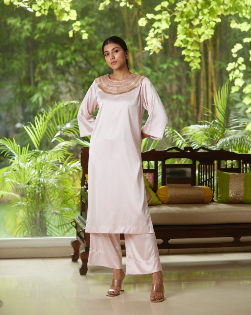 Kurta Set - Pink/Gold - Mayura Kumar