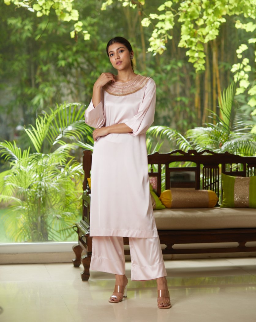 Kurta Set - Pink/Gold - Mayura Kumar