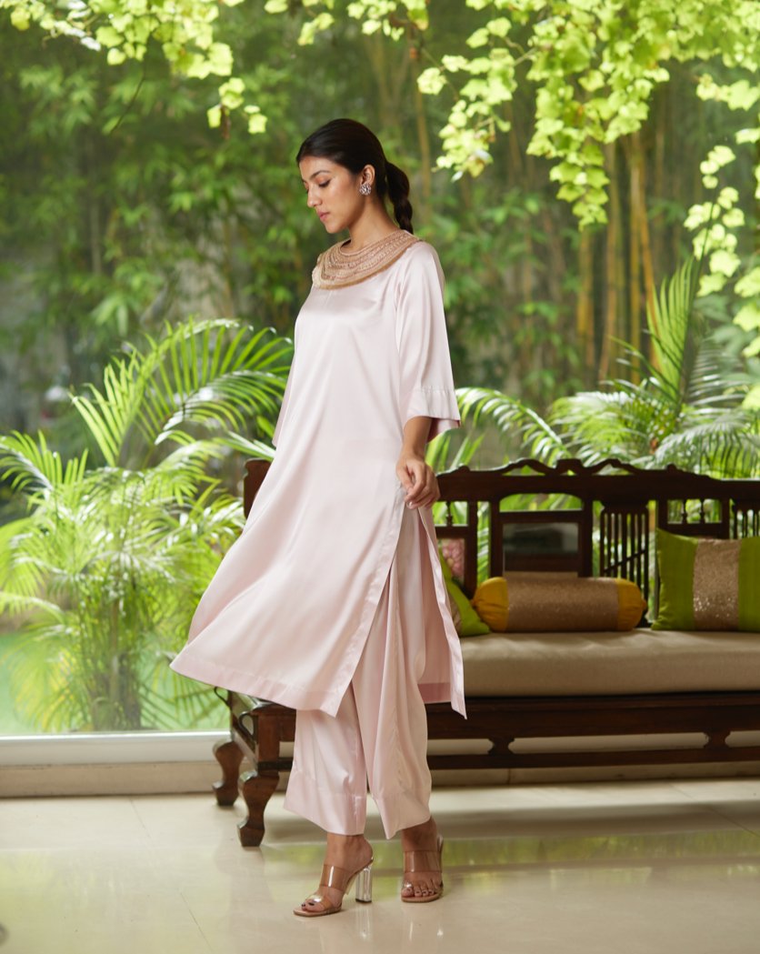 Kurta Set - Pink/Gold - Mayura Kumar