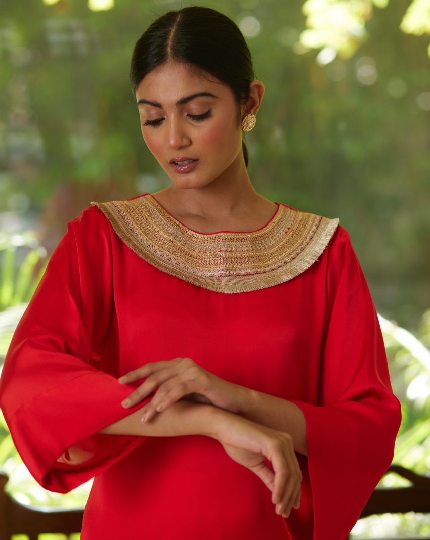 Kurta Set - Red/Gold - Mayura Kumar