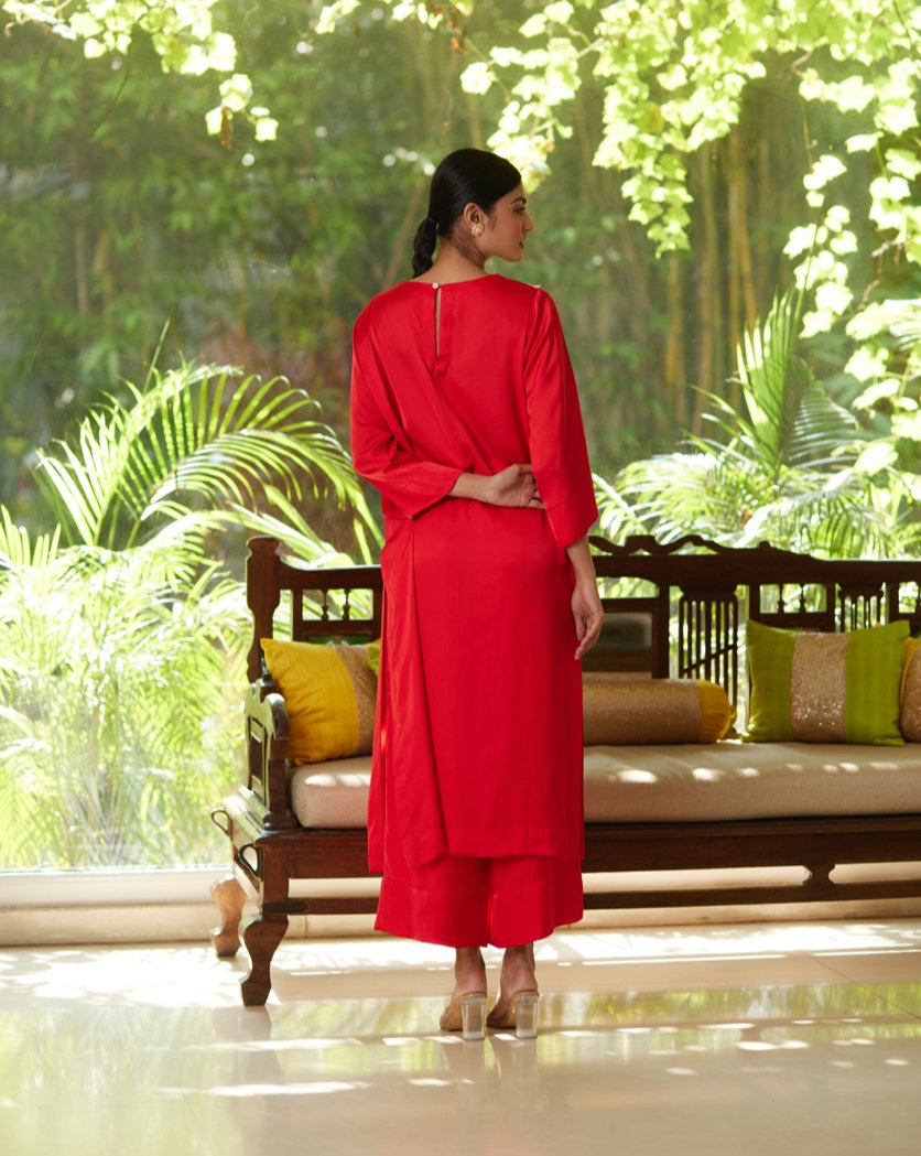 Kurta Set - Red/Gold - Mayura Kumar