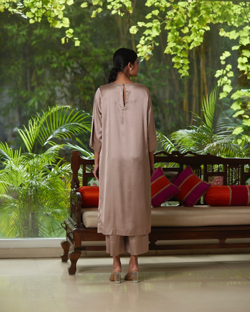 Kurta Set - Taupe/Gold - Mayura Kumar