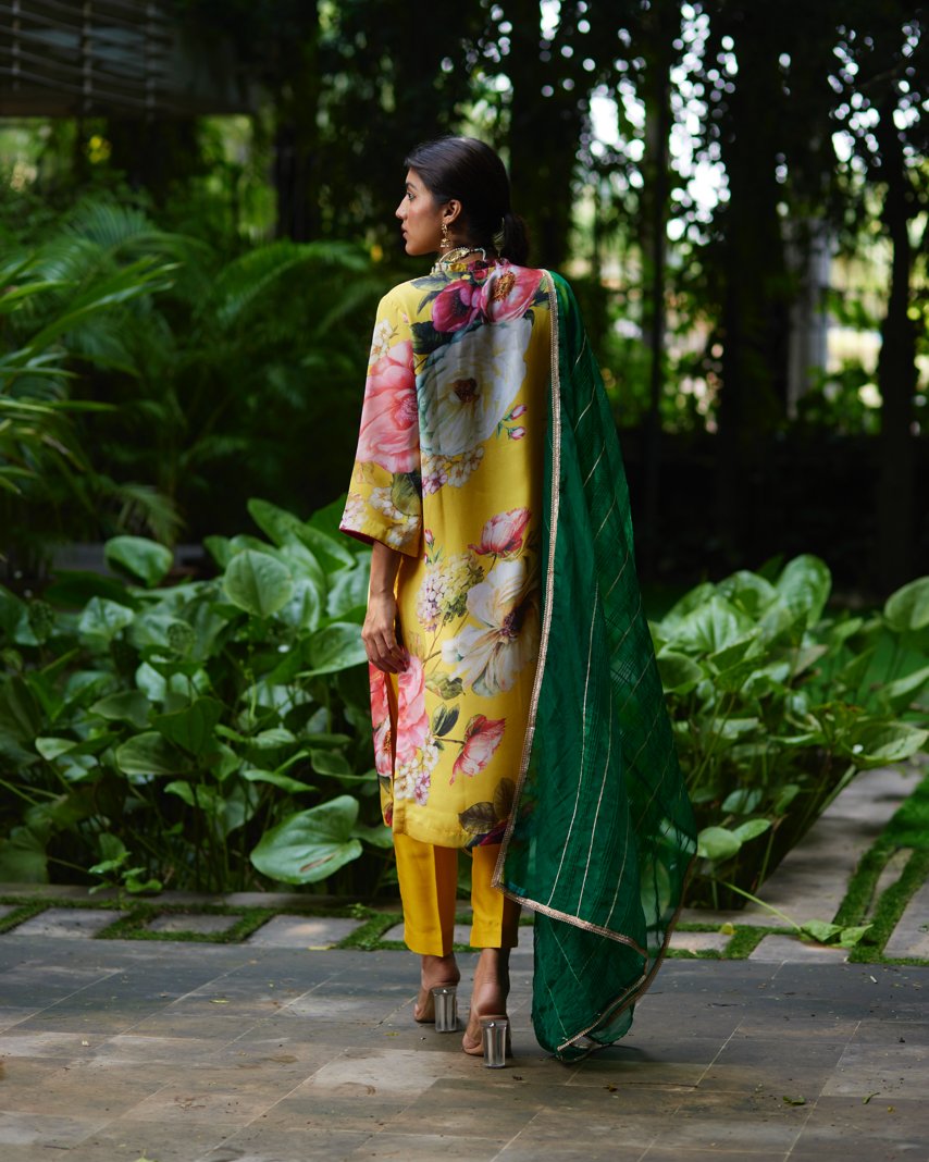 Kurta Set - Yellow/Green - Mayura Kumar