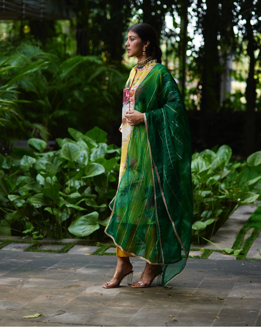 Kurta Set - Yellow/Green - Mayura Kumar