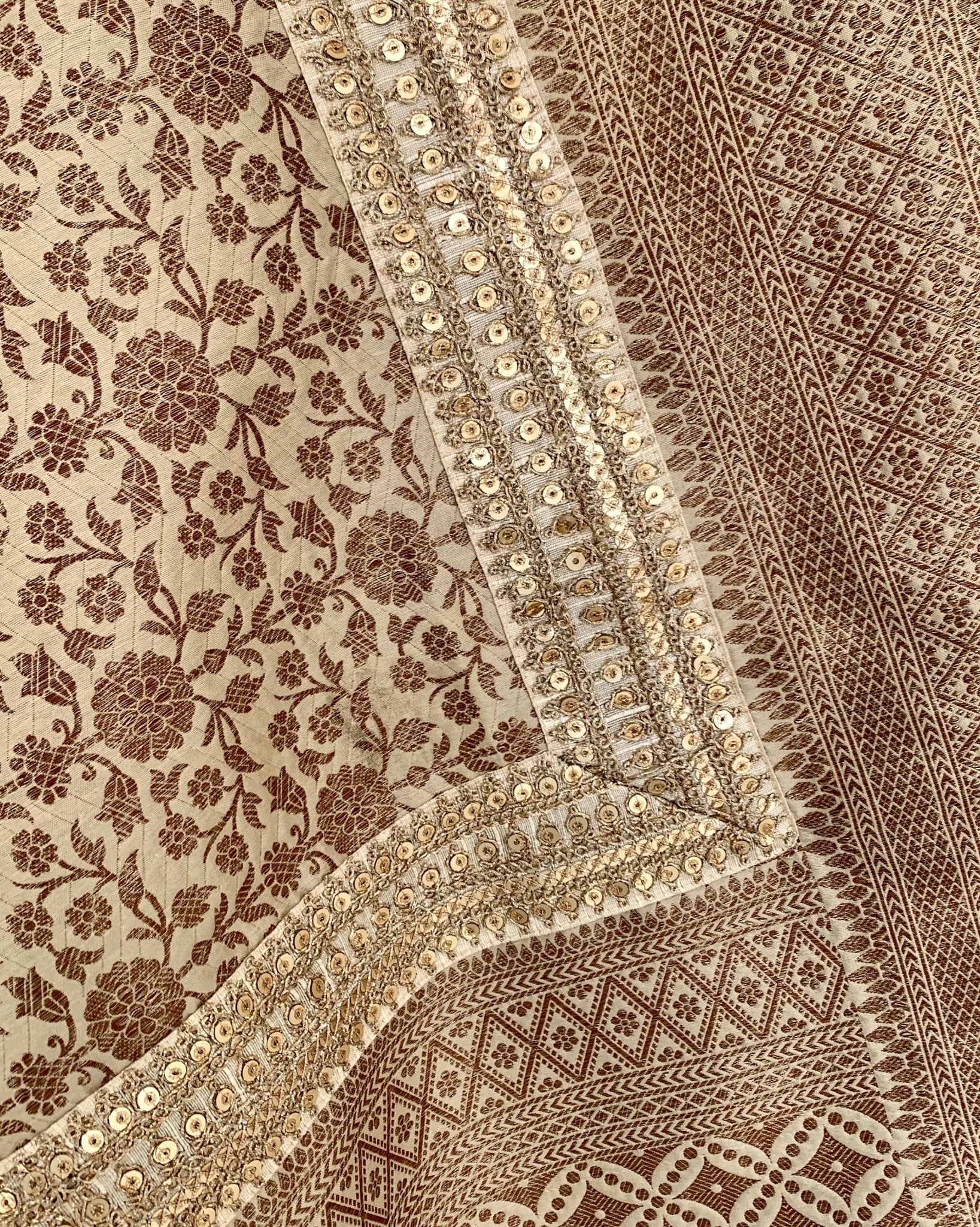 Saree Banarasi - Ivory/Beige - Mayura Kumar