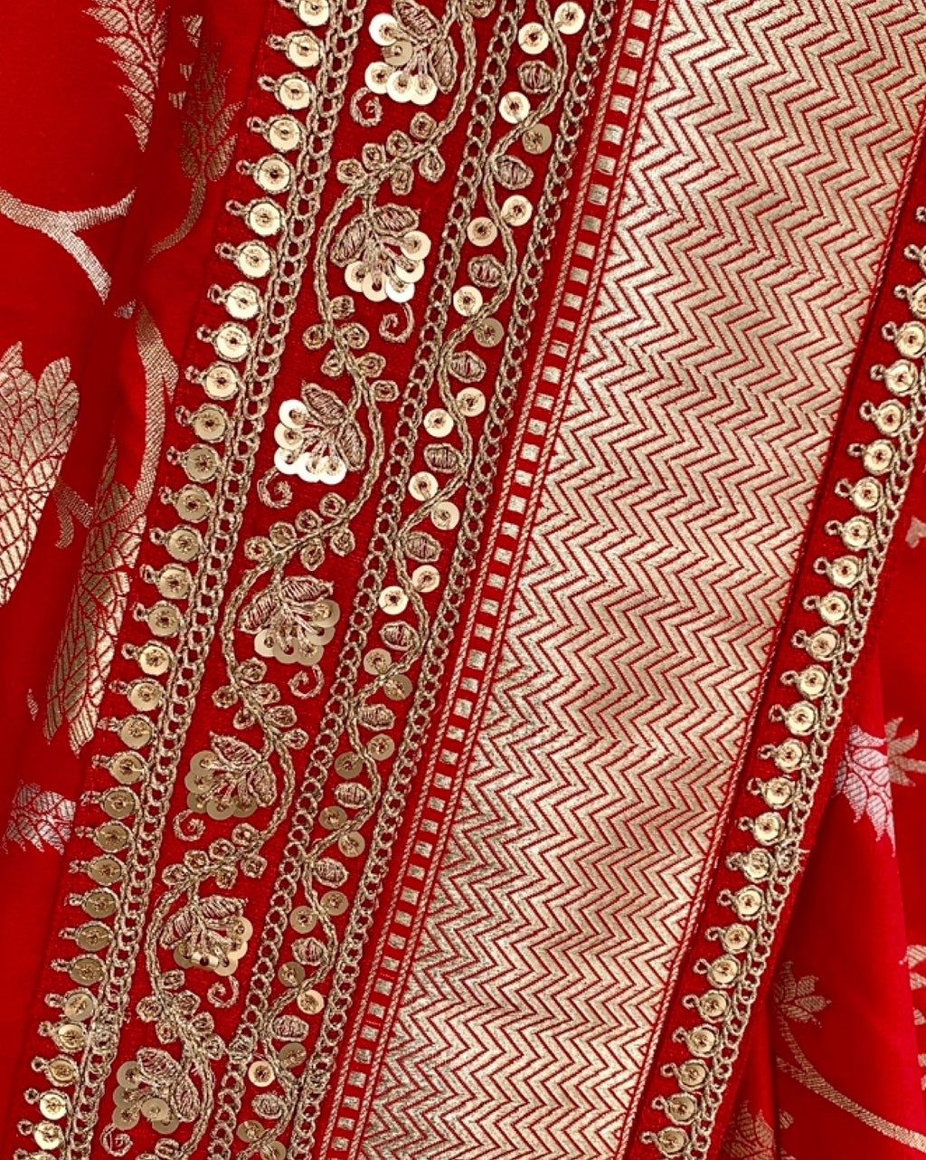 Saree Banarasi - Red/Gold - Mayura Kumar